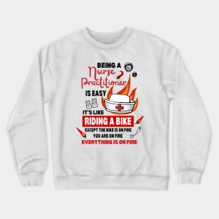 Funny Nurse Joke For Nurse Practitioners Birthday Respect Our Nurse Crewneck Sweatshirt